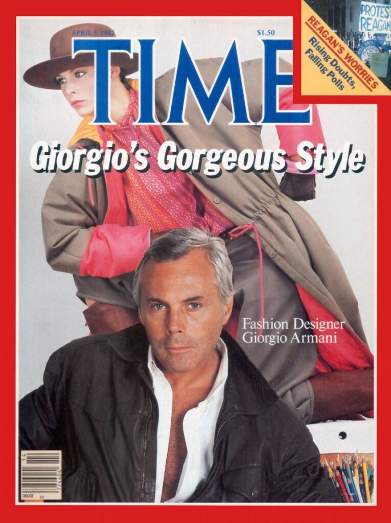 Giorgio Armani na okladce Time