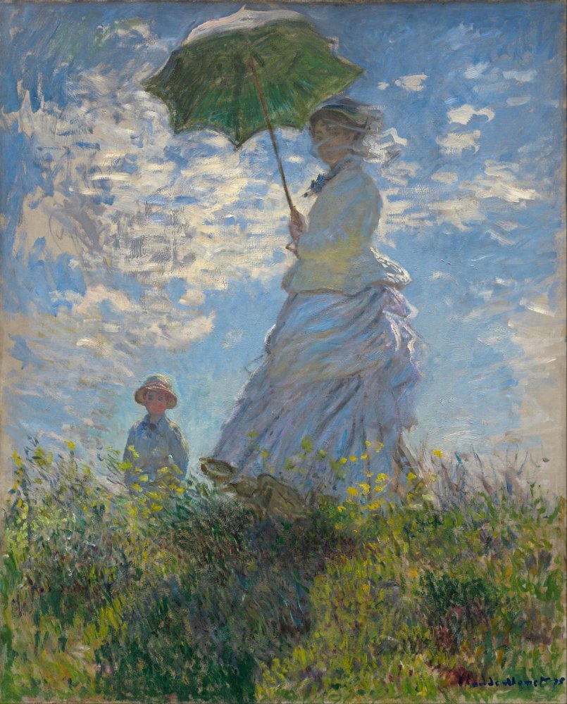 1648px Claude Monet Woman with a Parasol Madame Monet and Her Son Google Art Project