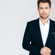 garnitur premium bez krawata nowoczesny meski dress code