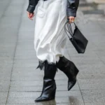 luksusowe kozaki na koturnie do czego je zalozyc