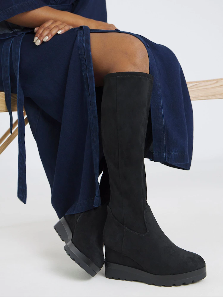 luksusowe kozaki na koturnie luksusowe kozaki na koturnie