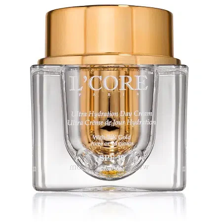 L’Core 24K Ultra Hydrating Day Cream luksus i SPF 30 pod lupa