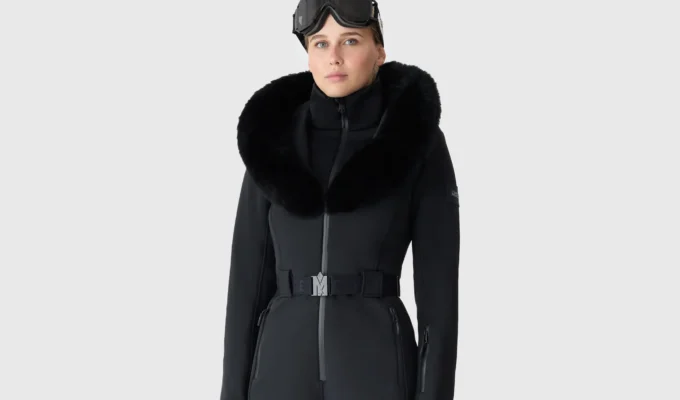 Mackage Elle czyli luksusowy cieply i stylowy kombinezon na stok do−20°C