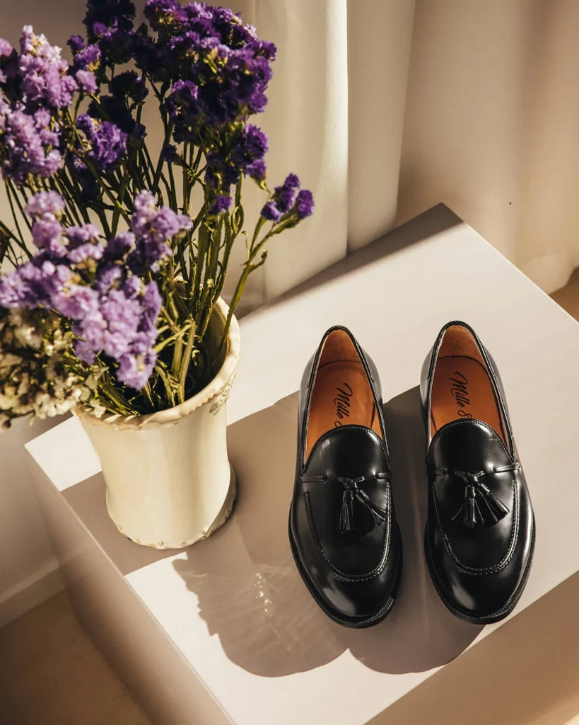 meskie loafersy z chwostami